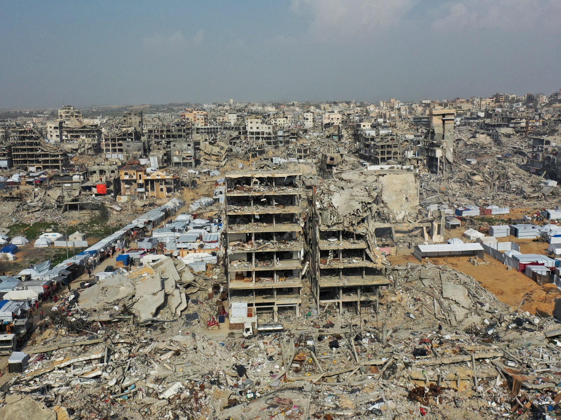 Humanitarian workers supporting Gaza reconstruction plan recovery operations in 2026