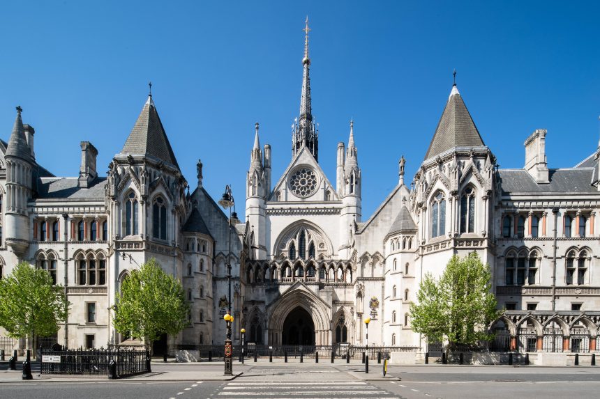 Royal Courts of Justice in London during extradition proceedings