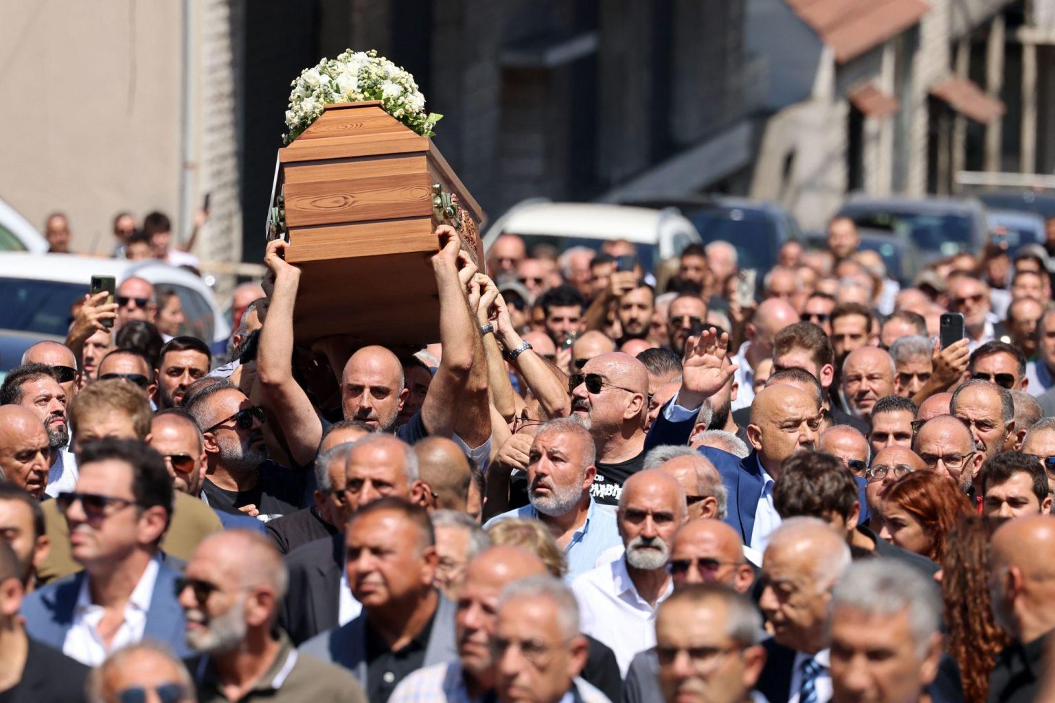 Middle East crisis update civilians gathered during Lebanon funeral strike
