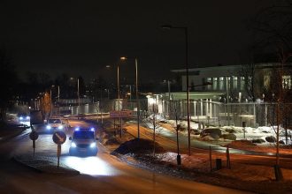 Norway US embassy explosion scene in Oslo Norway 2026 with police securing area