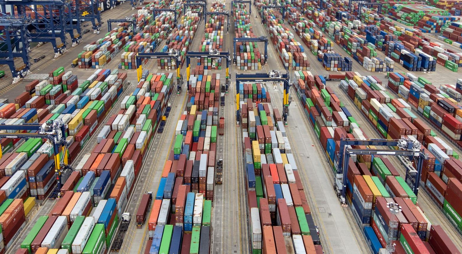 International shipping containers illustrating EU trade defences and European import policies.