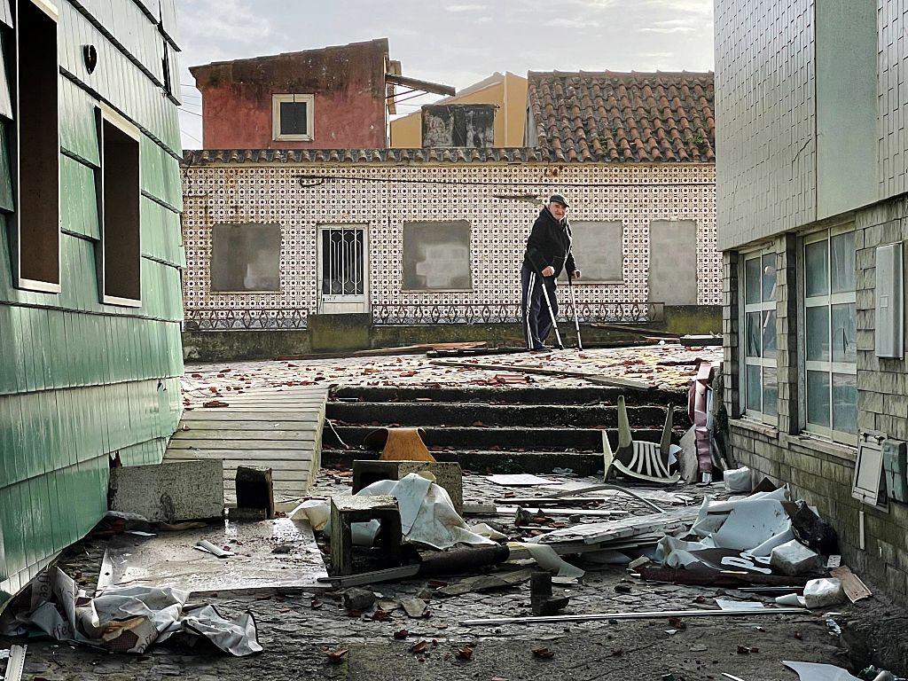 Portugal Storm Kristin Recovery efforts along storm damaged Atlantic coastline