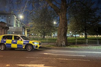 Royal Investigation unfolding outside London palace during 2026 legal inquiry