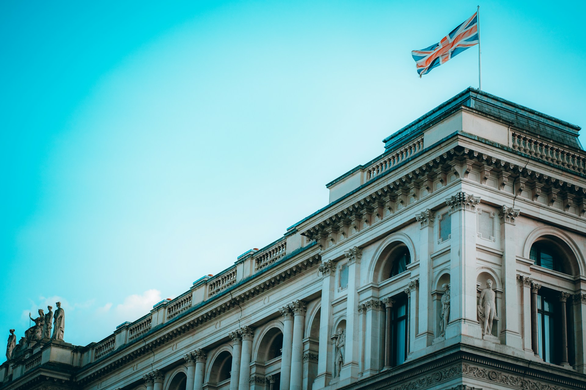 Bank of England building where officials meet to set UK interest rates.