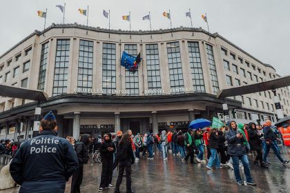 Brussels police seizures controversy follows student demonstrations in central Brussels in October 2026.