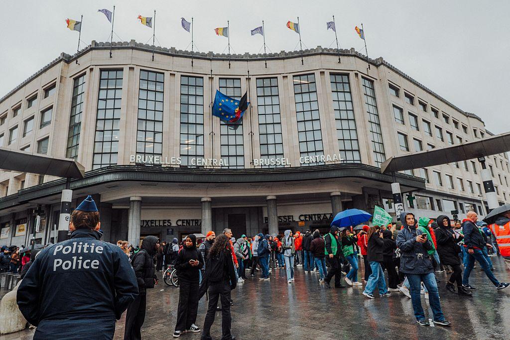 Brussels police seizures controversy follows student demonstrations in central Brussels in October 2026.