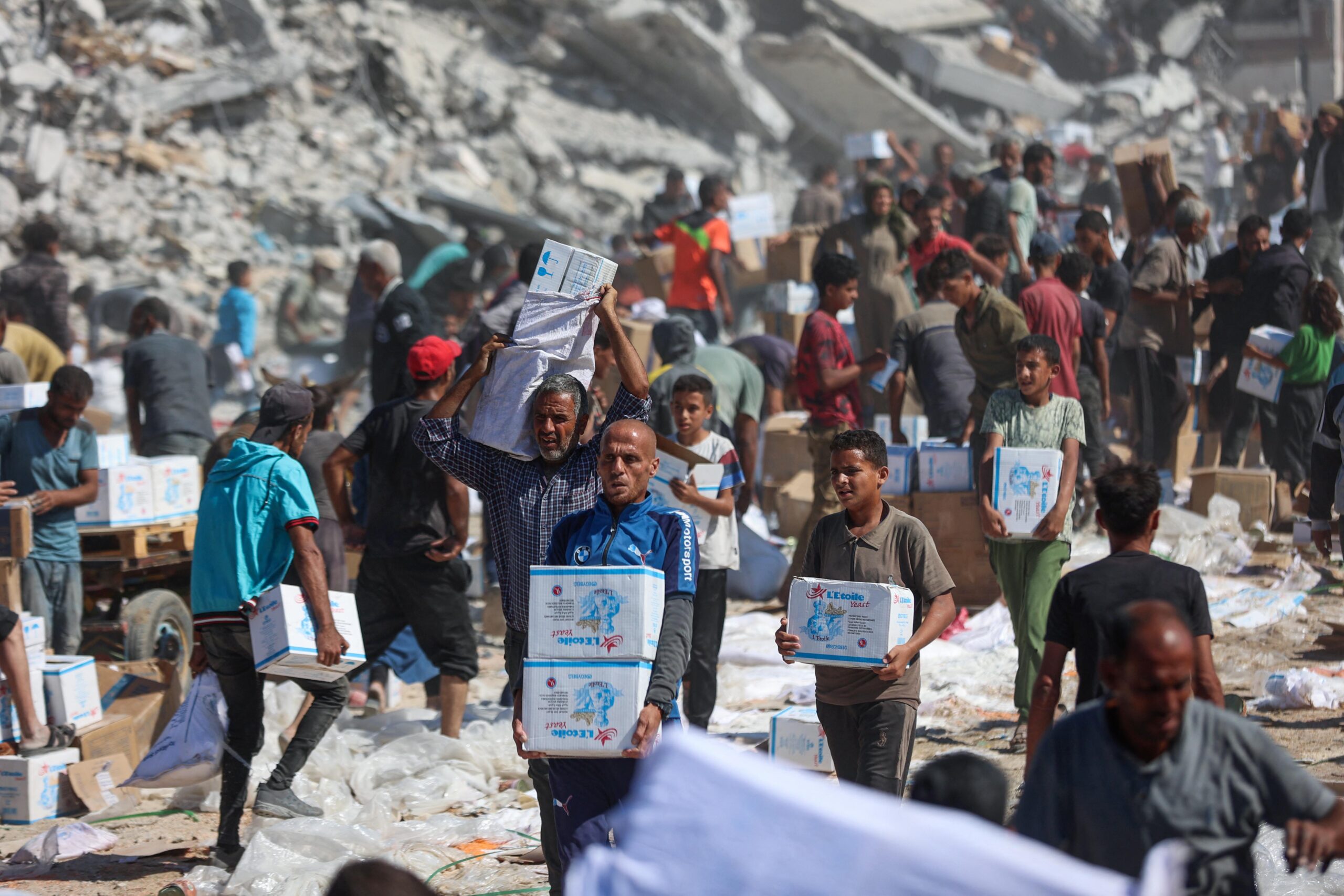 Temporary shelters housing Displaced Palestinians in Gaza amid ongoing crisis