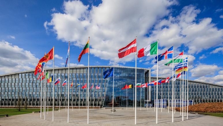 Europe military security discussions at NATO headquarters in Brussels during 2026