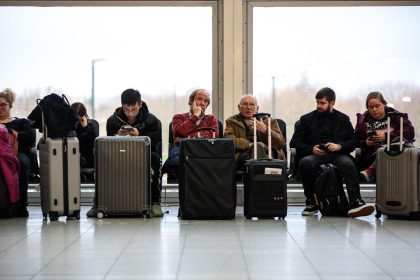 Bottled water distributed to passengers during London Gatwick disruption