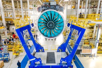 Aerospace investment showcased through Rolls-Royce aircraft engine at Farnborough Airshow