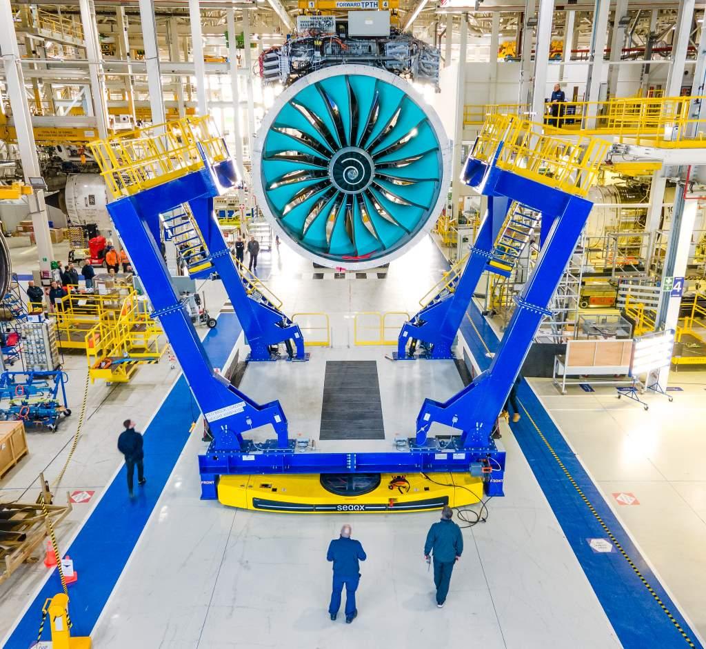 Aerospace investment showcased through Rolls-Royce aircraft engine at Farnborough Airshow