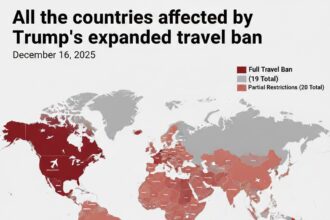 All the countries affected by Trump’s expanded travel ban