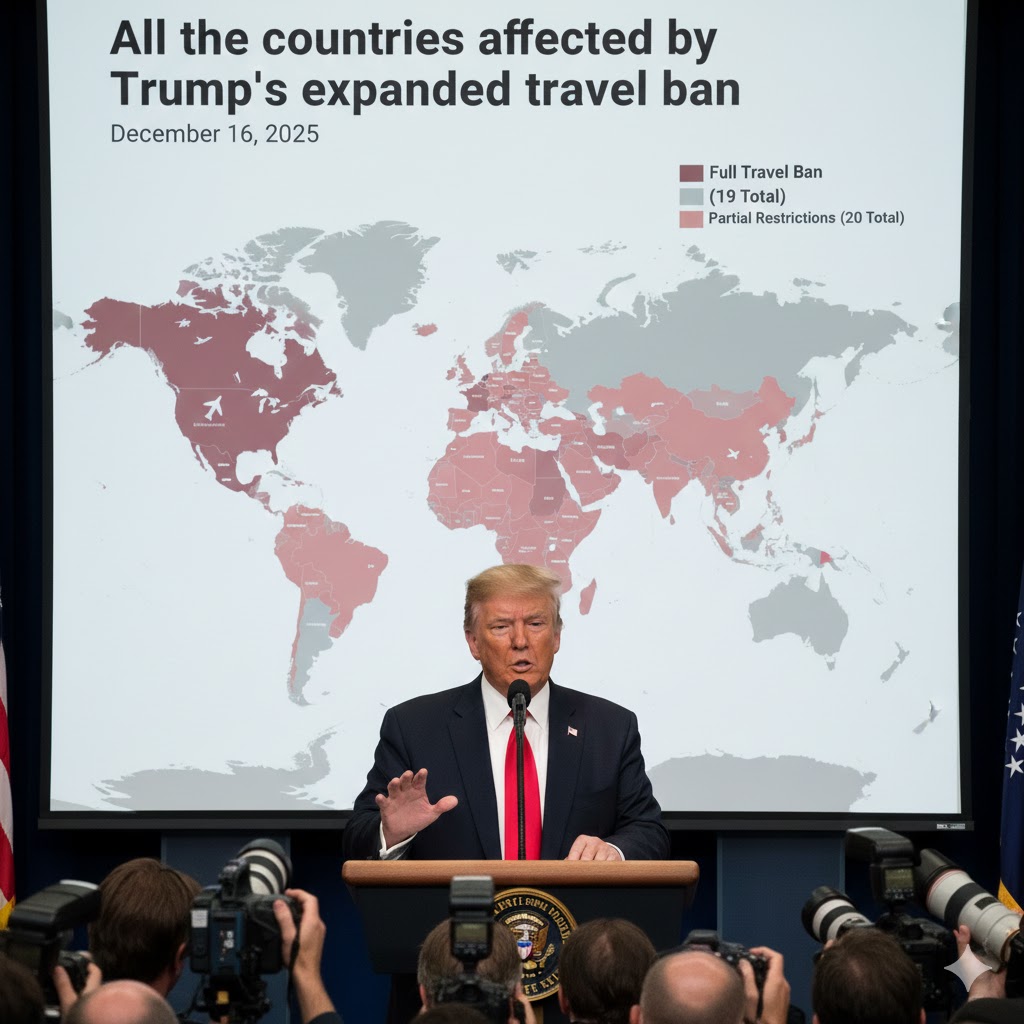 All the countries affected by Trump’s expanded travel ban
