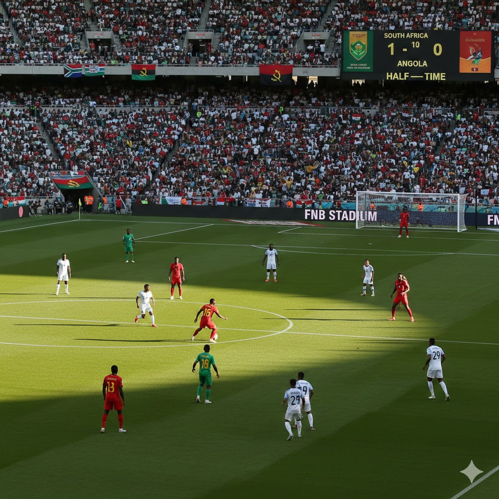 South Africa vs Angola live match action at the Africa Cup of Nations 2025 as Bafana Bafana kick off their tournament campaign
