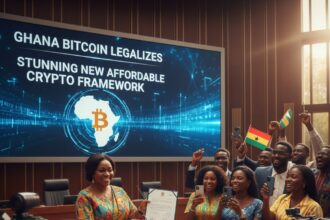 Ghana introduces a new legal and affordable Bitcoin framework, marking a major step in the country’s cryptocurrency adoption