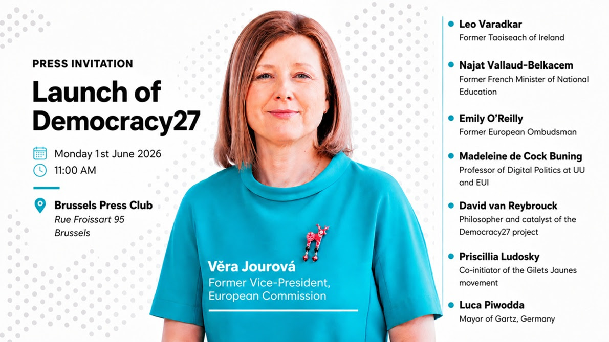 Democracy27 initiative launched to strengthen democracy across the European Union