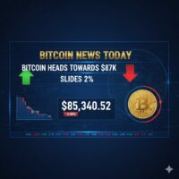 Bitcoin News Today: Bitcoin Heads Towards $87K, Slides 2%