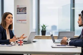 Business professionals discussing the best business structure for UK business formation before incorporation