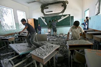 children killed Iran war impact on residential areas destruction