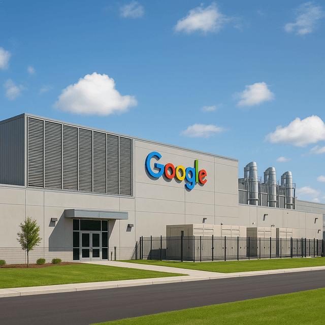 Google AI data center connected through Verizon fiber network