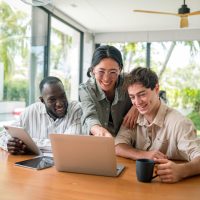 tech industry workforce shift corporate meeting discussing employee buyout strategy