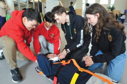 Police vehicles respond to Canada school attack in Toronto 2026