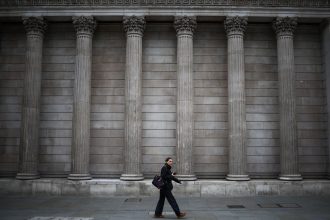 Traders monitoring UK interest rate outlook in London financial markets