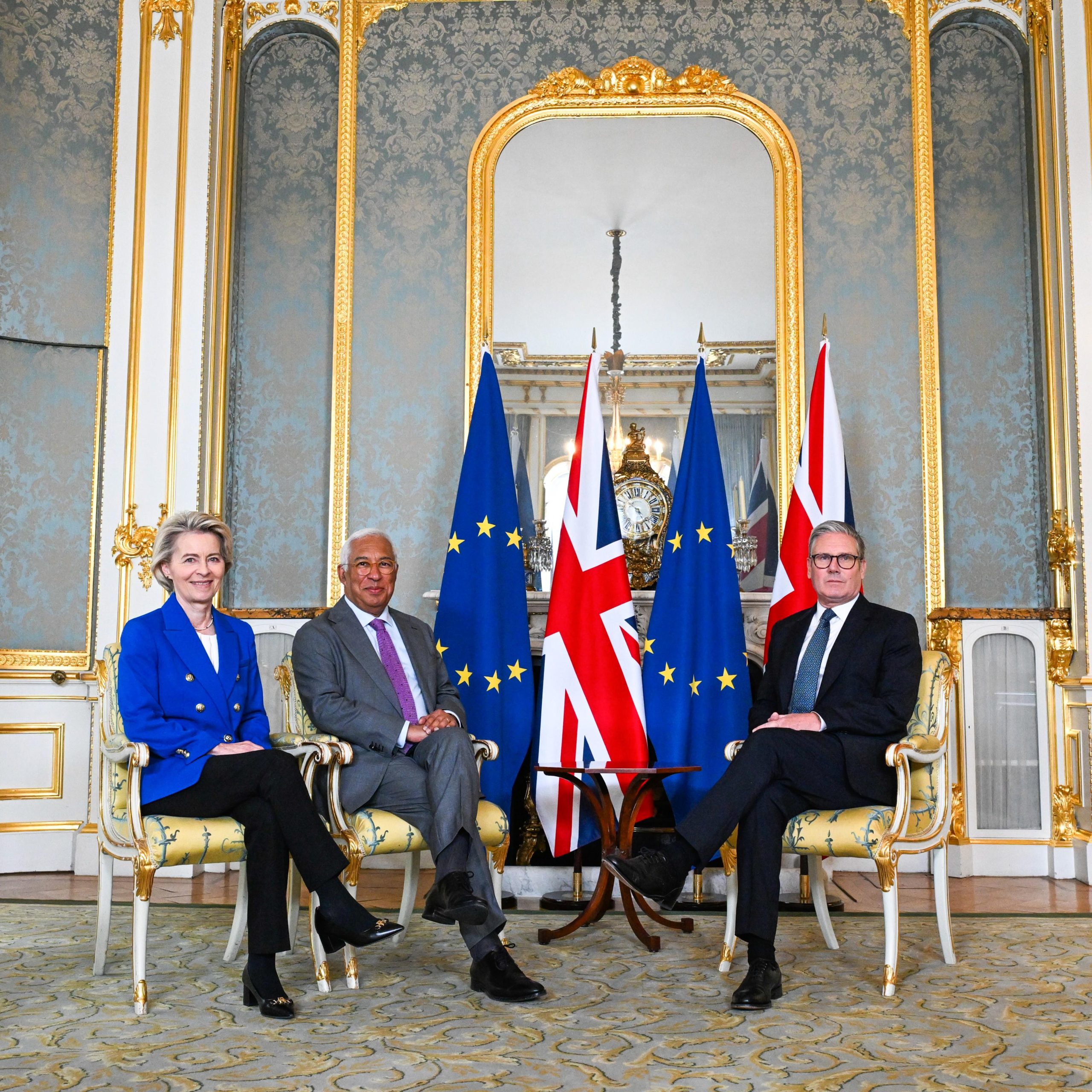 European Union and British leaders attend the 2025 EU-UK summit in London to strengthen diplomatic relations.