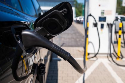Electric vehicle charging in Europe as China-EU EV talks address automotive tariffs and market competition.