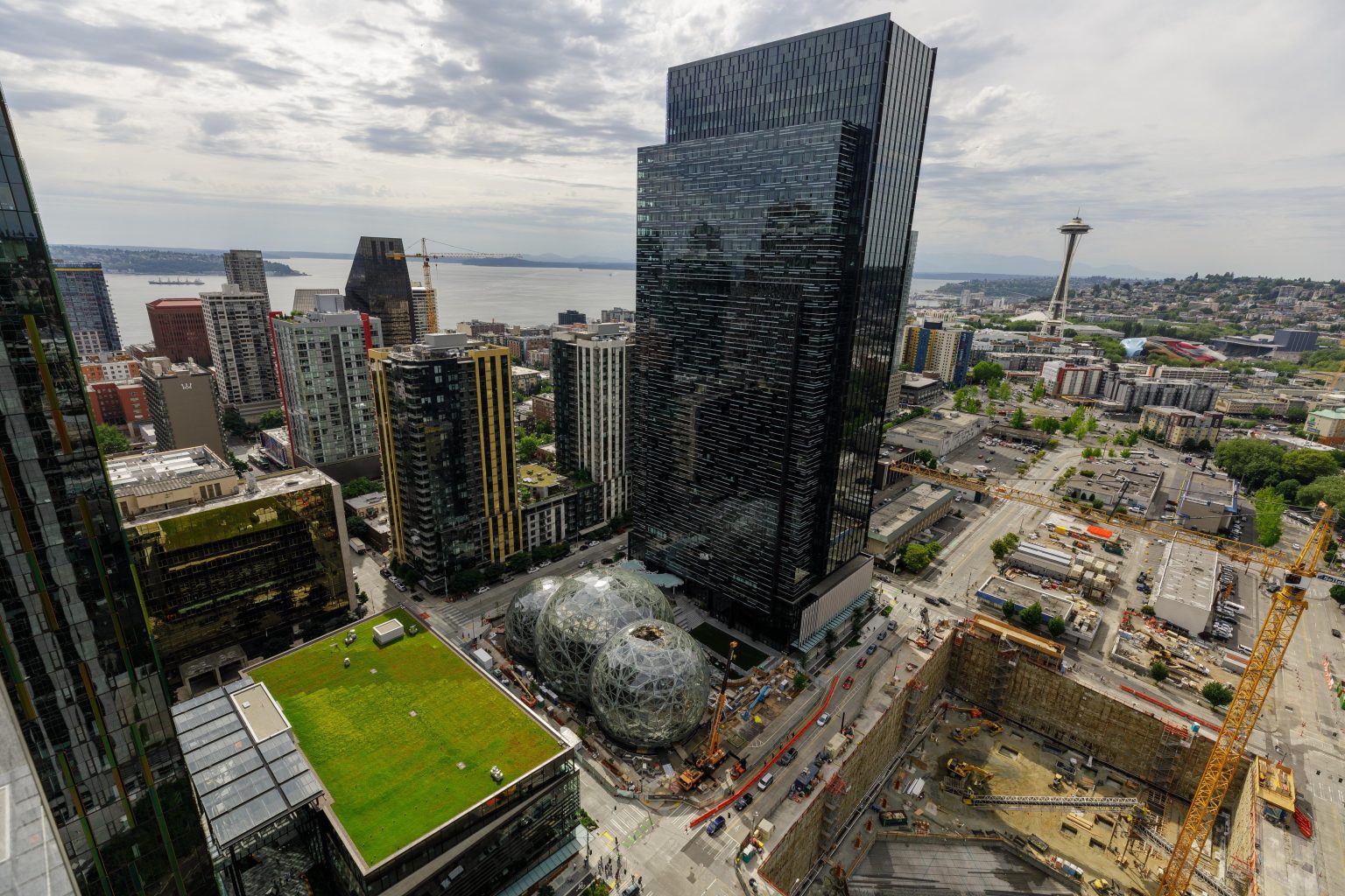 Amazon workforce strategy headquarters Seattle office exterior